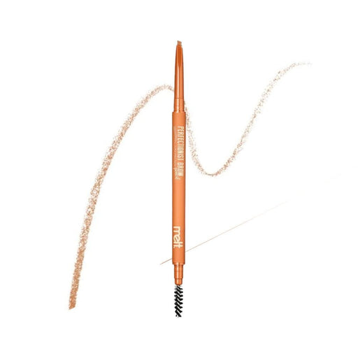 Melt Cosmetics Perfectionist Brow pencil warm blonde with swatch