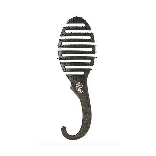 Wet Brush Shower Detangler Hair Brush Black Glitter