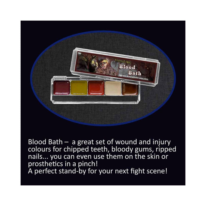 Allied FX Tooth and Nail Palette Blood Bath Chart Info
