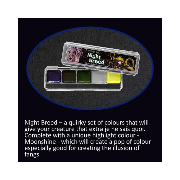 Allied FX Tooth and Nail Colour Palette Night Breed Info Chart