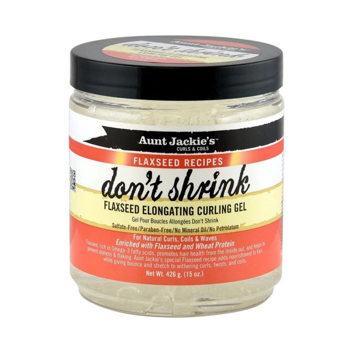 Aunt Jackie's Don't Shrink Flaxseed Elongating Curling Gel 15oz 