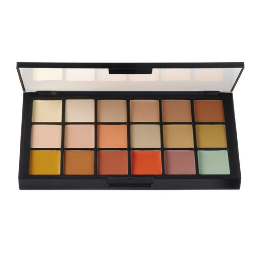 Ben Nye MediaPro HD Concealer & Adjusters 18 Color Palette HDAP-10 open, all colors visible