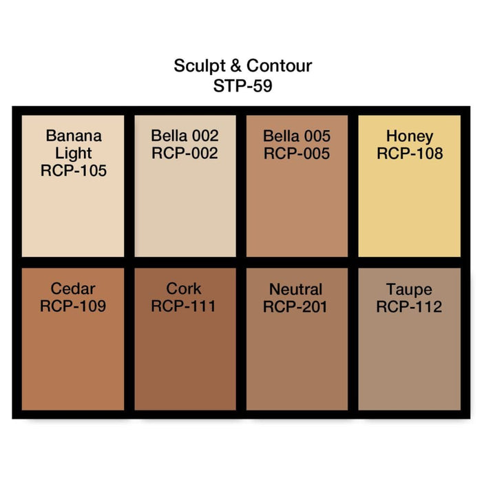 Ben Nye Studio Color Palette Sculpt & Contour Palette STP-59