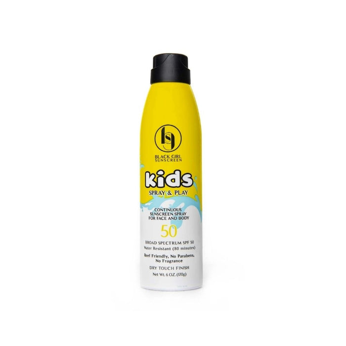 Black Girl Sunscreen Kids Spray & Play Sunscreen Spray For Face & Body SPF 50 6oz