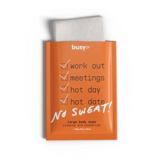 Busy Co Refresh Large Body Wipe 10 Biodegradable Wipes Opened 
