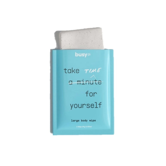 Busy Co Large Body Wipe Take Time For Yourself Open Package 