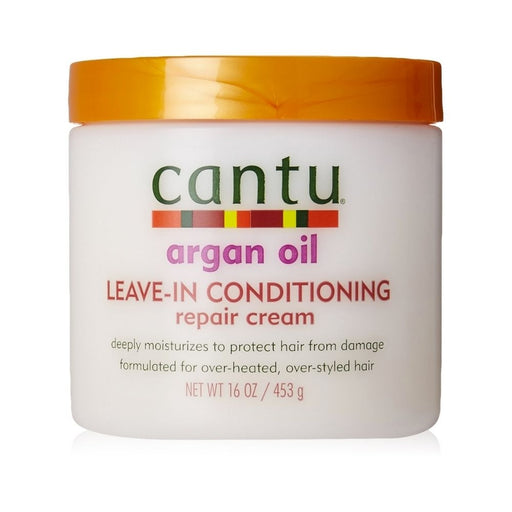 Cantu Argan Oil Leave In Conditioning Repair Cream 16oz 