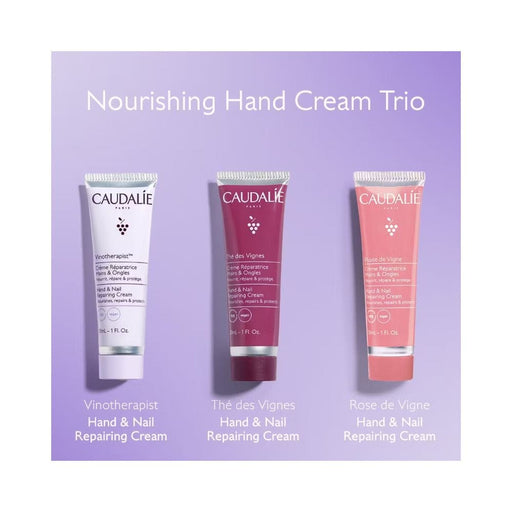 Caudalie Nourishing Hand Cream Trio tubes