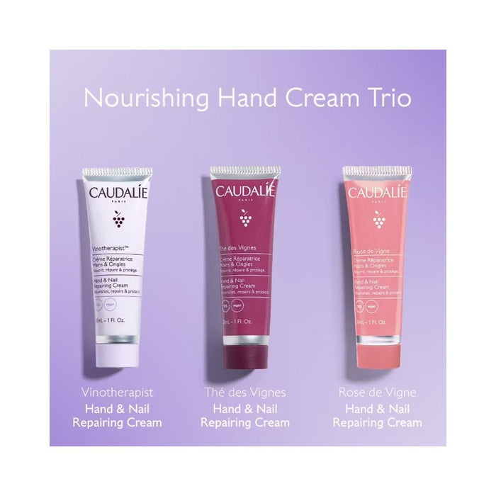 Caudalie Nourishing Hand Cream Trio tubes