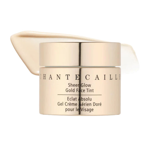 Chantecaille Sheer Glow Gold Face Tint with swatch