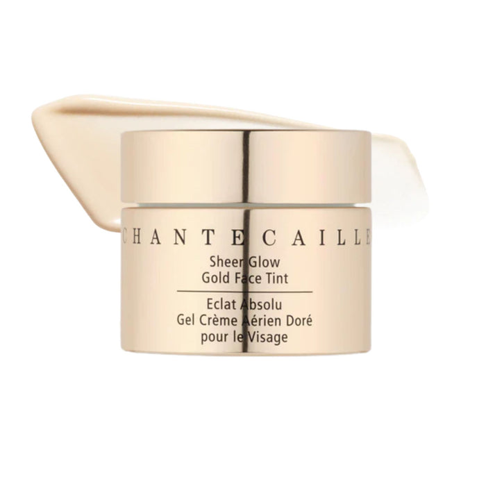 Chantecaille Sheer Glow Gold Face Tint with swatch
