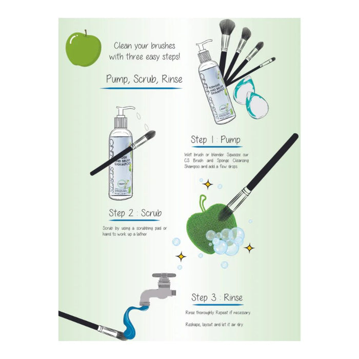 Cinema Secrets Blender And Brush Shampoo how to use steps