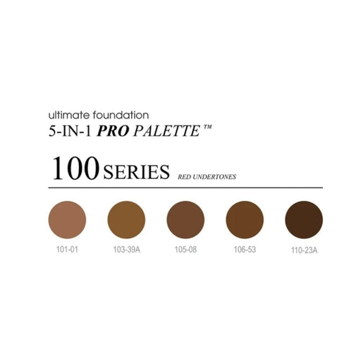 Cinema Secrets Ultimate Foundation 5 in 1 Pro Palette 100 Series Color List