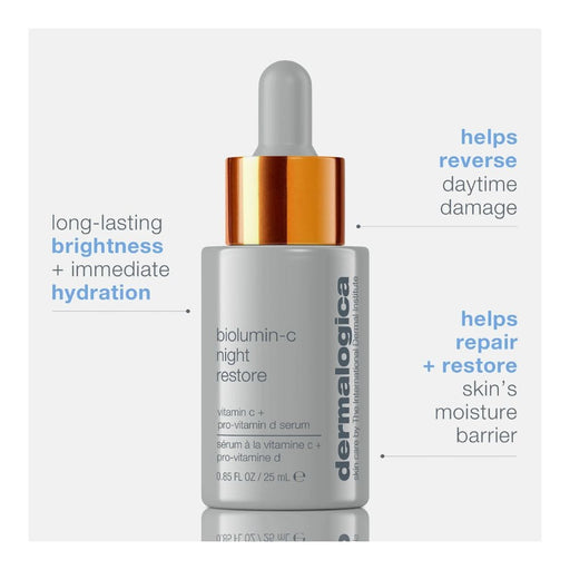 Dermalogica Biolumin-C Night Restore Serum key skin benefits