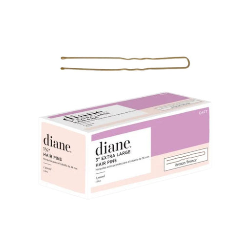 Diane 3" Bonze Extra Large Hair Pins box with one pin above box