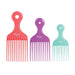 Diane Assorted Lift Combs 3 Pack lined up large to small