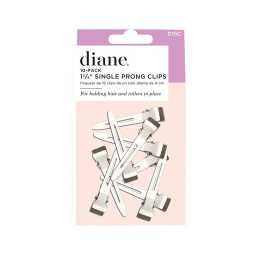 Diane 1 3/4 Inch Single Prong Clips 10 count