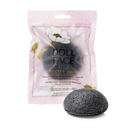 Doll Face Pretty Puff Natural Konjac With Bamboo Charcoal