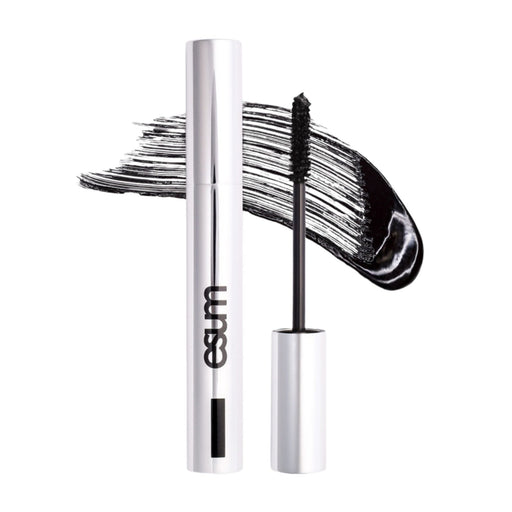Esum The Mascara Ultra Volume + Defining Length Black Onyx with swatch