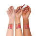 Esum Dual Lip Pencil arm swatches on different skintones