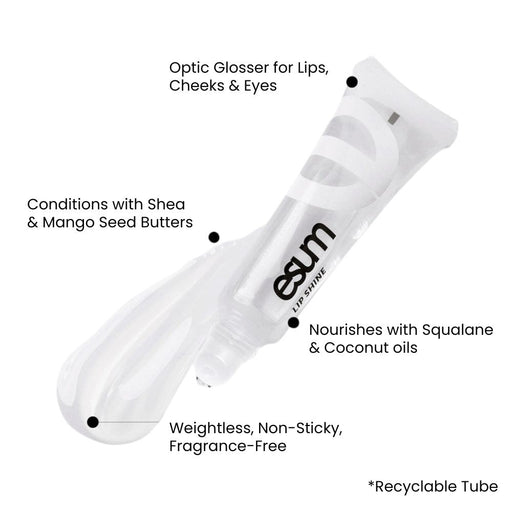 ESUM Lip Shine – Moisturizing Optic Glosser Clear main details