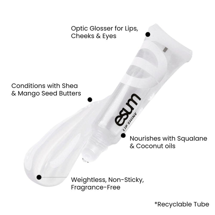 ESUM Lip Shine – Moisturizing Optic Glosser Clear main details