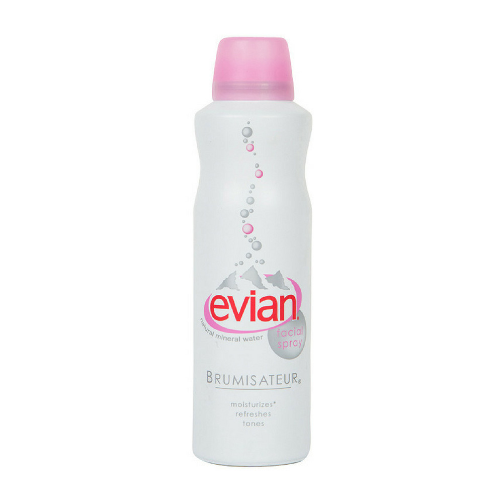 Evian Brumisateur Facial Spray Natural Mineral Water Moisturize Tone 1.7oz