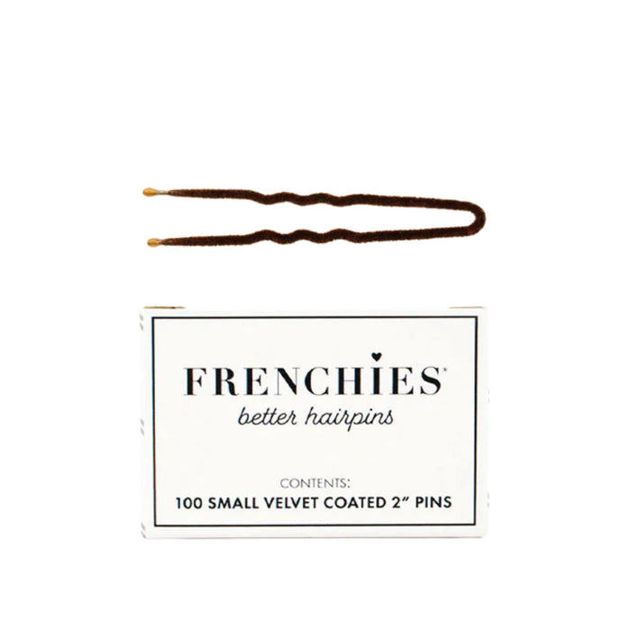 Frenchies Hair Pins 100ct 2" box brown with pin above 