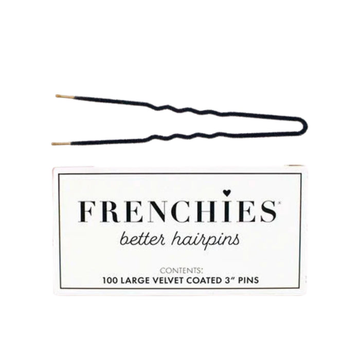Frenchies Hair Pins 100ct 3" box black with pin above 