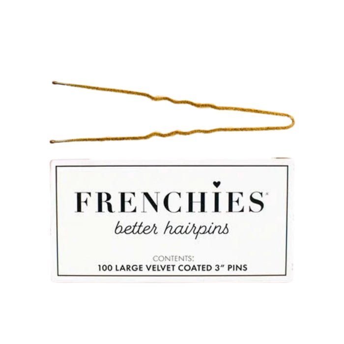 Frenchies Hair Pins 100ct 3" box blonde with pin above 