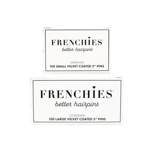 Frenchies Hair Pins 100ct 2" and 3" box pack shot