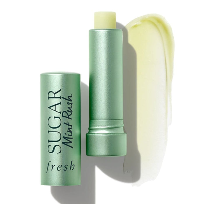 Fresh Sugar Mint Rush Lip Balm with swatch