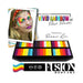 Fusion Body Art Petal Palette Leanne's Vivid Rainbow Face Paint Display