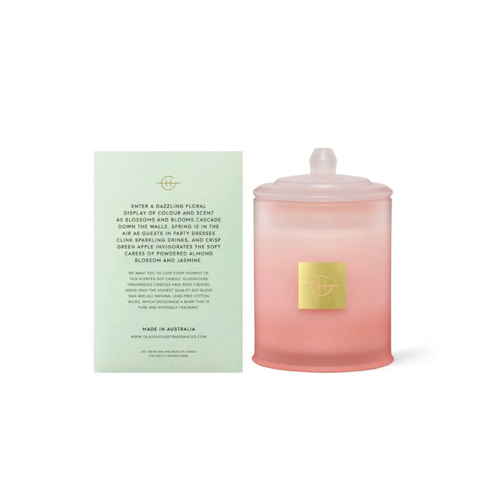 Glasshouse Fragrances Flower Show Blossoms & Blooms 380g Soy Candle Rear