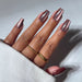 Glamnetic Press-On Nails Espresso Glow hand model 