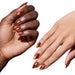 Glamnetic Press-On Nails Sicilian Sun applied on dark and light skin tone nails