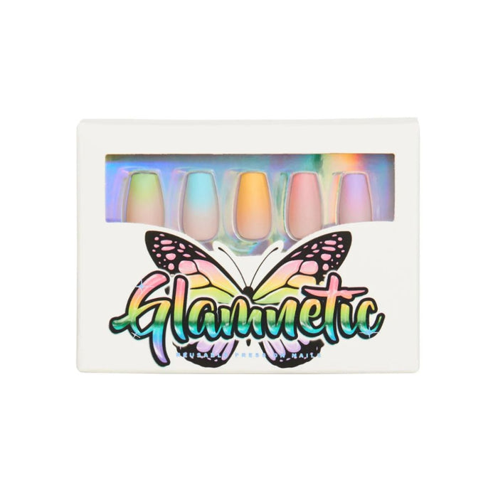 Glamnetic Reusable Press On Nails Double Rainbow Packaged