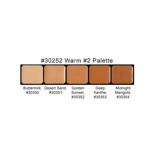 Graftobian HD Glamour Creme Palette Warm #2 Shades