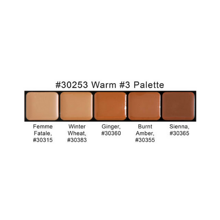 Graftobian HD Glamour Creme Palette Warm #3 Shades