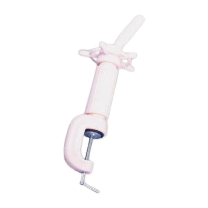 HairArt Mannequin Head Wig Clamp With Extension White