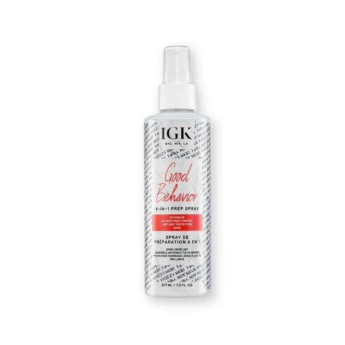 IGK Good Behavior 4-In-1 Prep Spray Detangler 7oz 