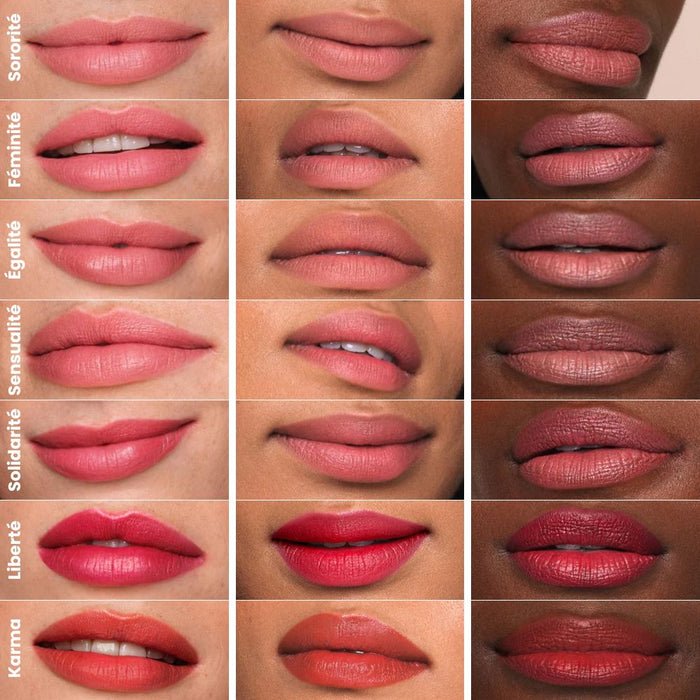 Jouer Balm Bouche lip color chart