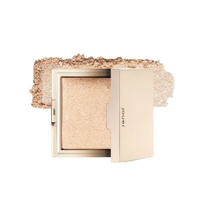 Jouer Powder Highlighter Deluxe Mini compact Citrine with swatch