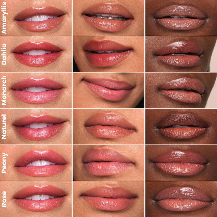 Jouer Essential Lip Enhancer Shine Balm lip swatch chart