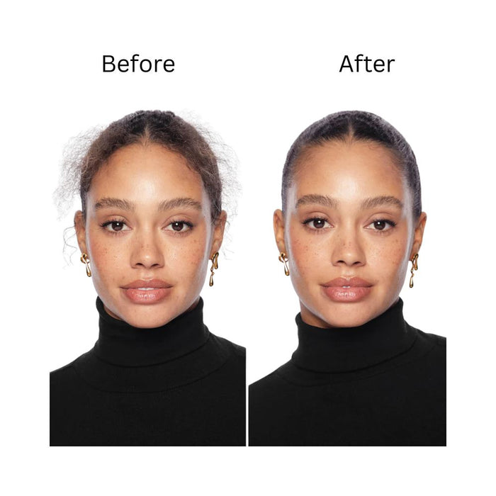 Kitsch Hair Wax Stick before and after on female