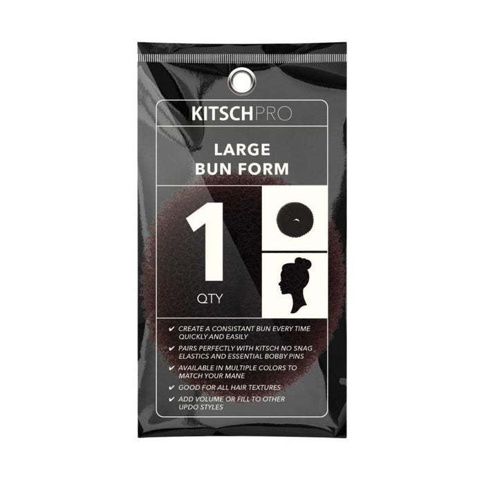 Kitsch large bun form brown in packaging