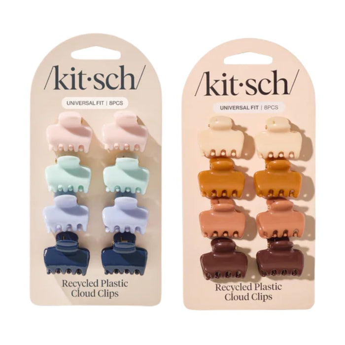 Kitsch Mini Cloud Clips 8 Count both variants side by side