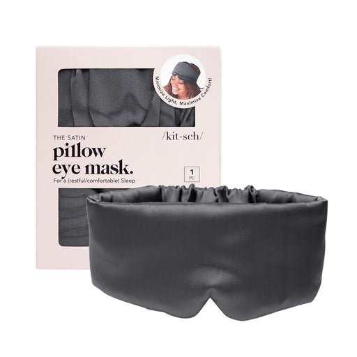 Kitsch The Satin Pillow Eye Mask - Charcoal