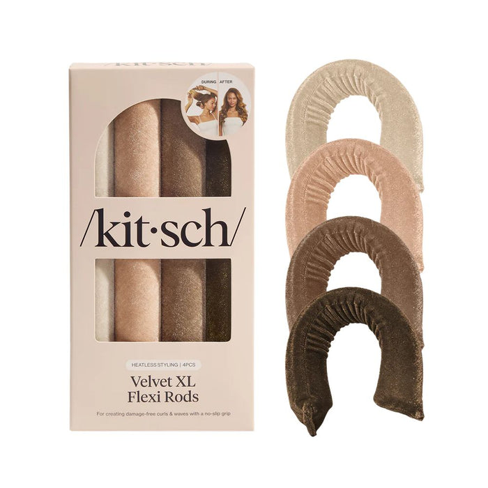 Kitsch Velvet XL Flexi Rods 4 Count Eucalyptus