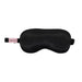 Kitsch Lavender Weighted Satin Eye Mask - black